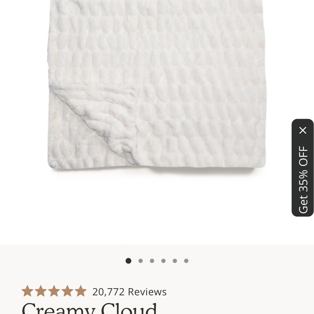 Lola XL Blanket 
Color is cloud! Brand new in box
